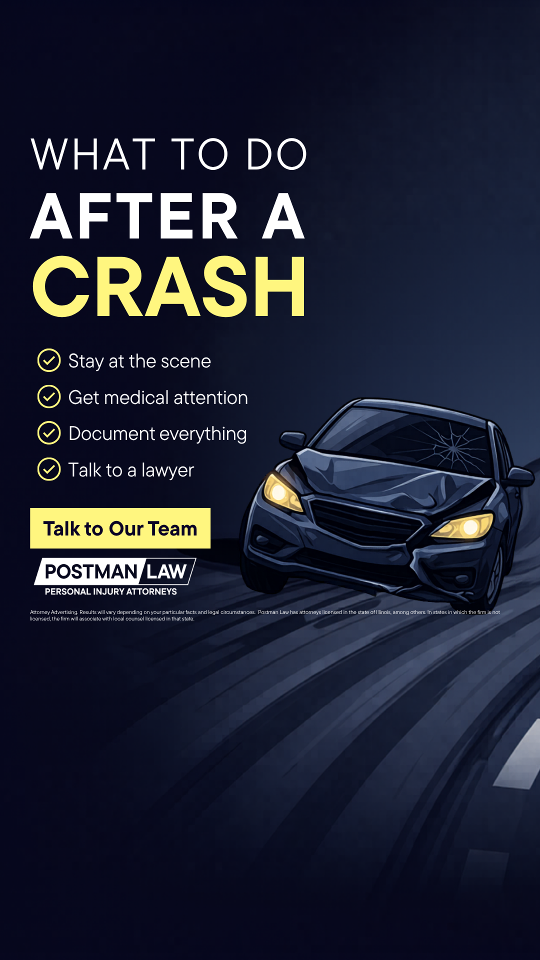 Postman Law Facebook ad