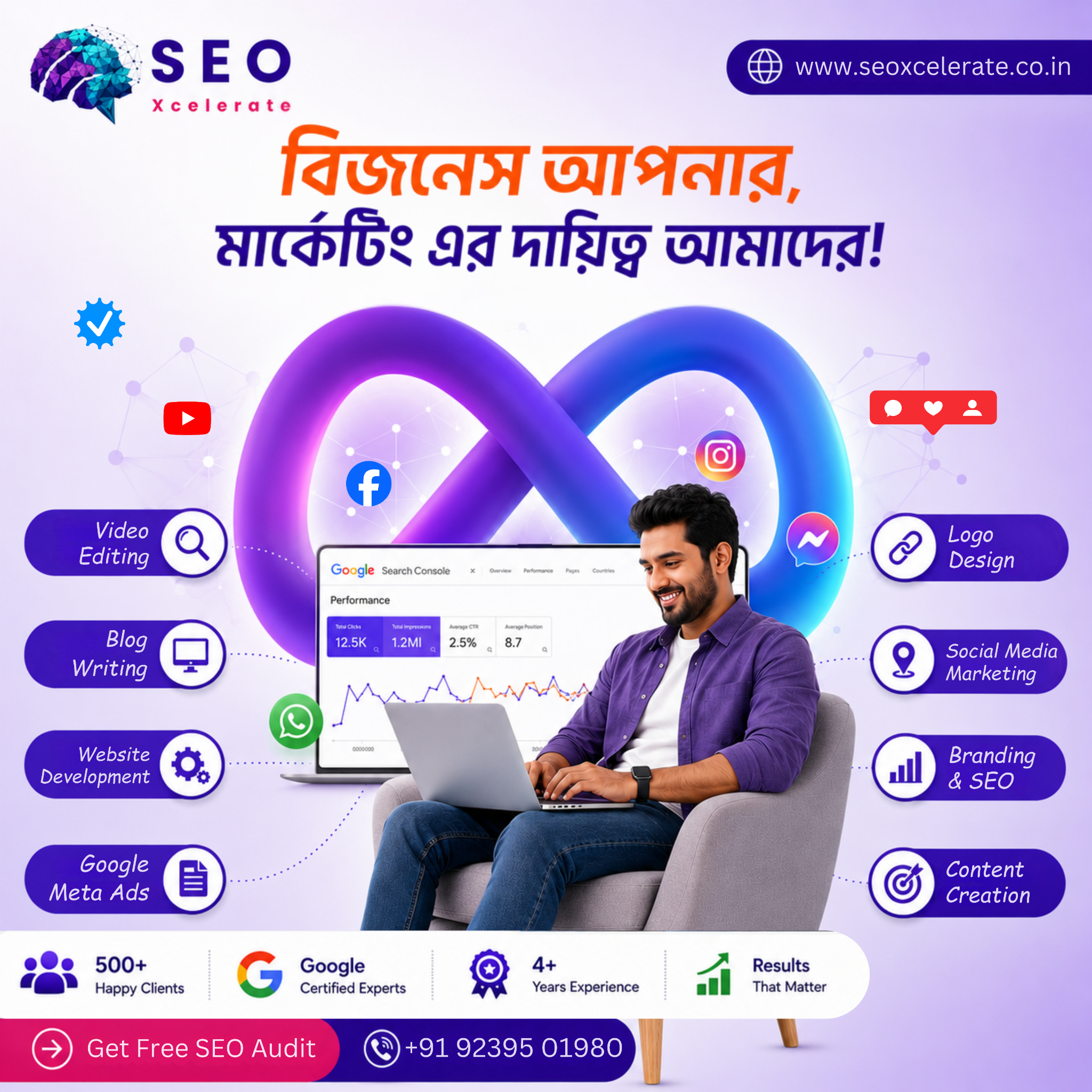 SEOXcelerate Facebook ad: Result-Driven Digital Marketing