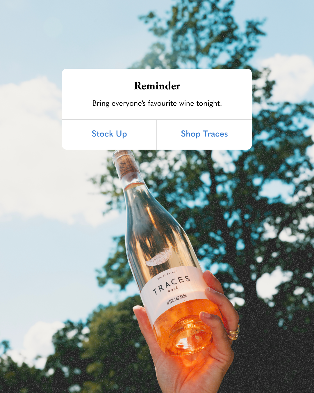 DrinkWell UK Facebook ad: Flexible wine delivery, your way.