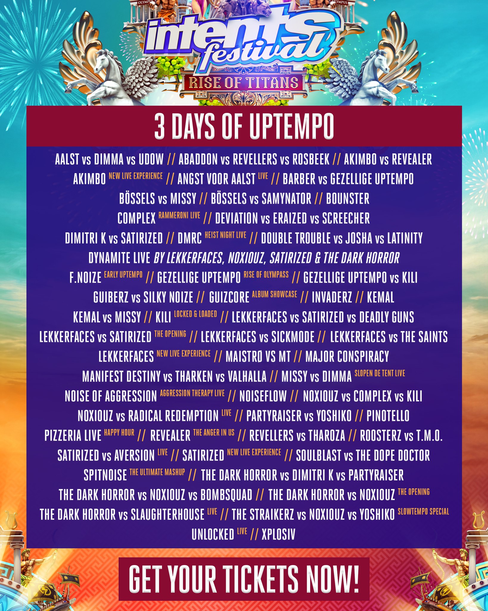 Intents Festival Facebook ad: Uptempo lovers report for duty.