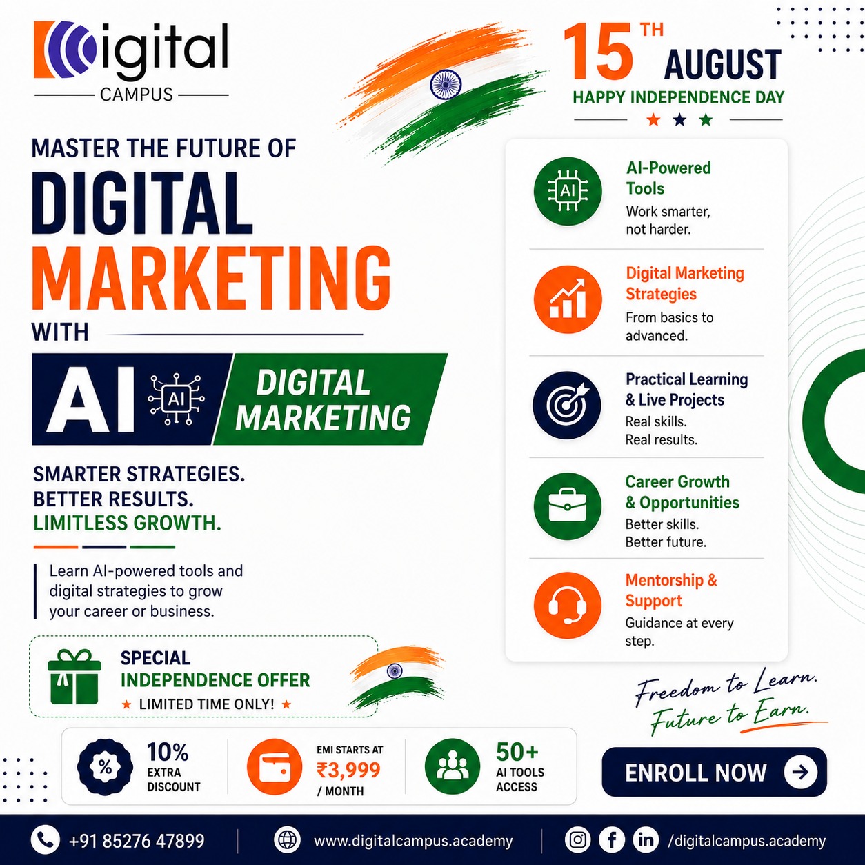 Digital Campus Academy Facebook ad from Aug 9, 2026