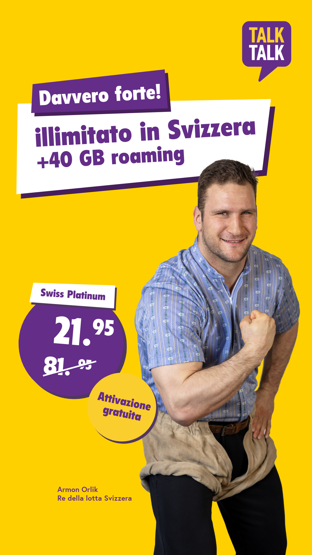 TalkTalk Schweiz Facebook ad from May 4, 2026