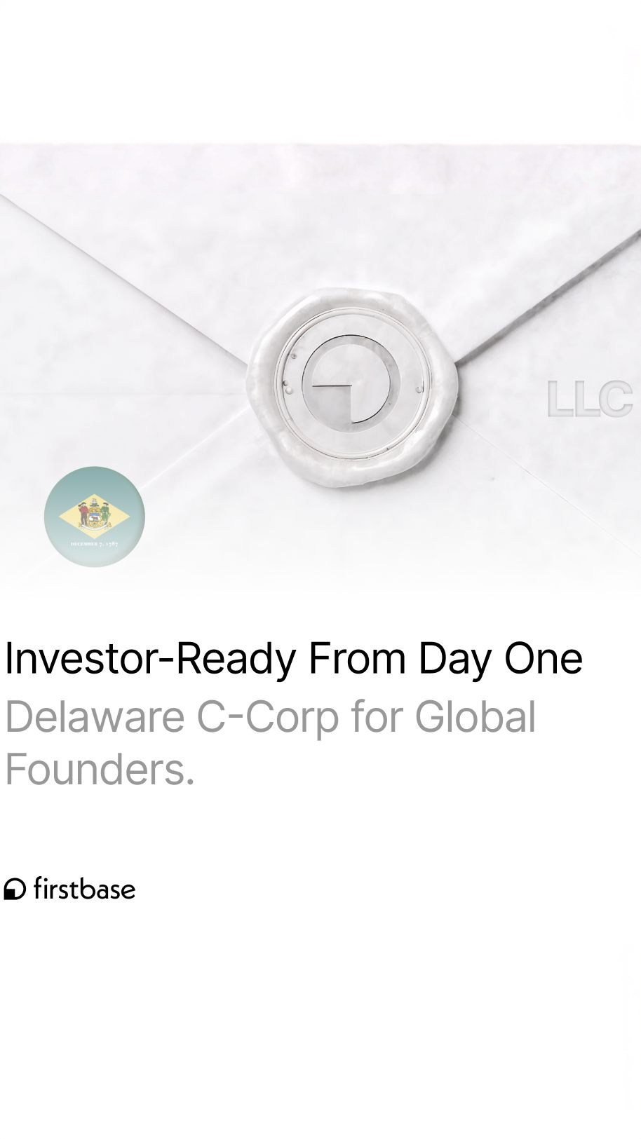 Firstbase Facebook ad: Your startup checklist, auto-checked.