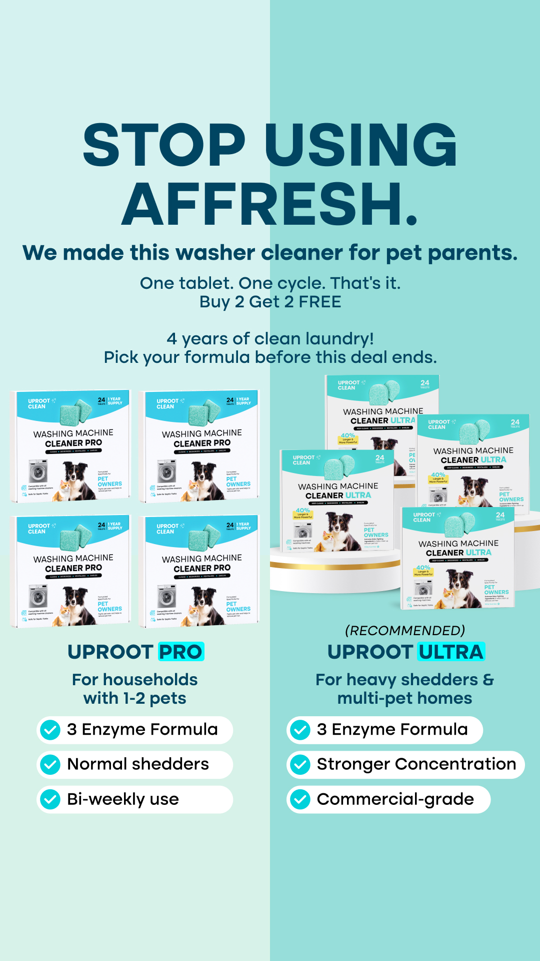 Uproot Clean Facebook ad