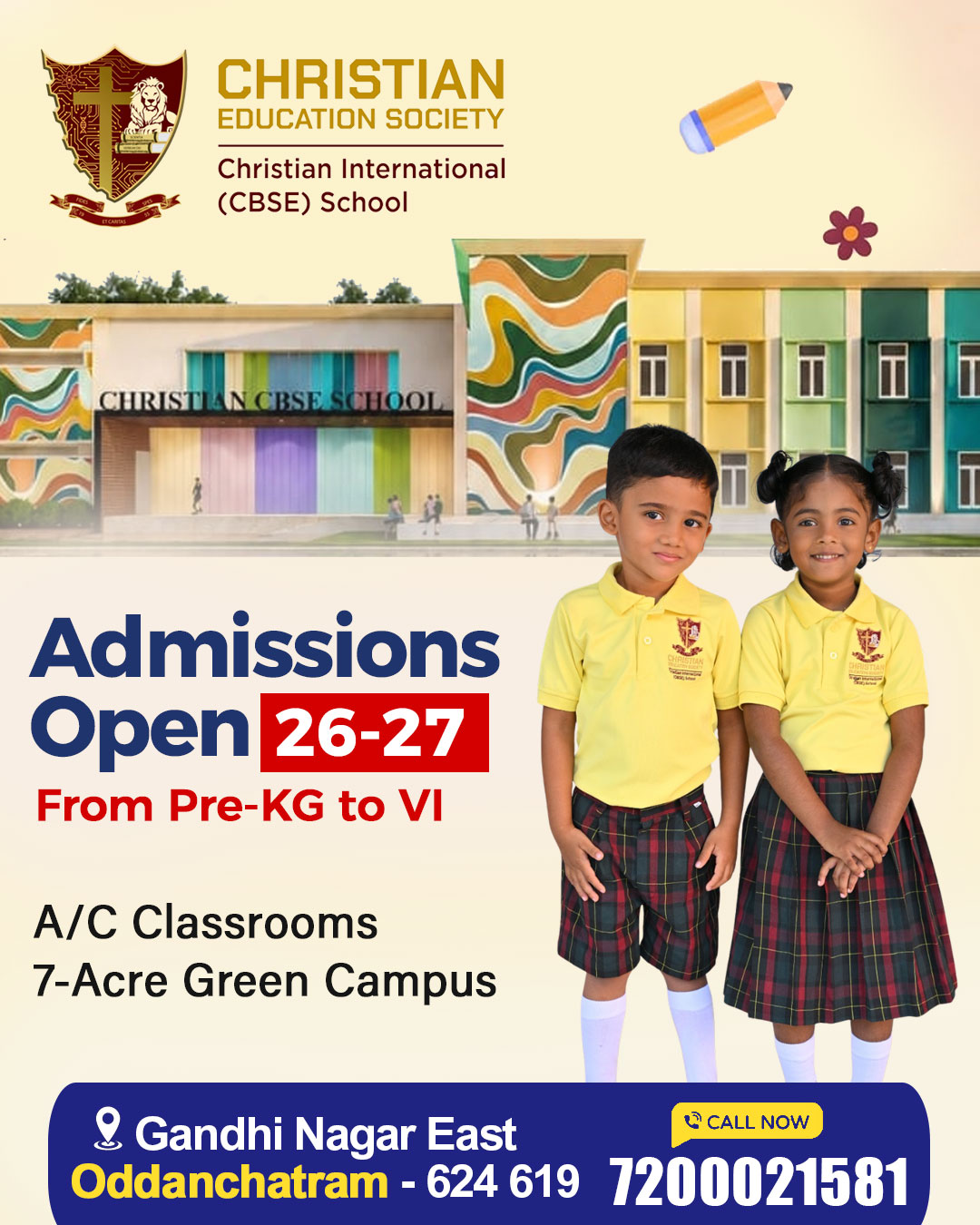 Christian International - CBSE School Oddanchatram Facebook ad