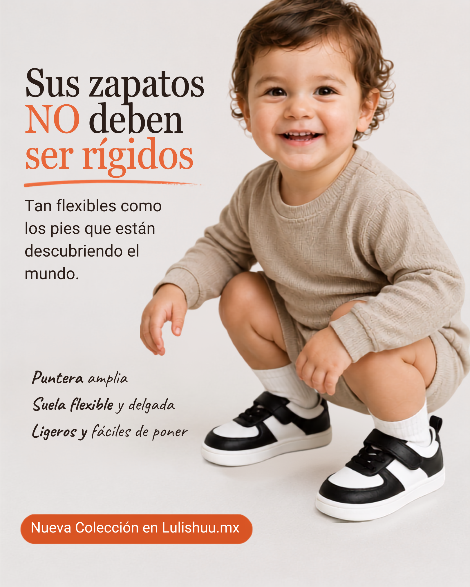 Lulishuu.mx Facebook ad: Flexibles desde el primer paso.