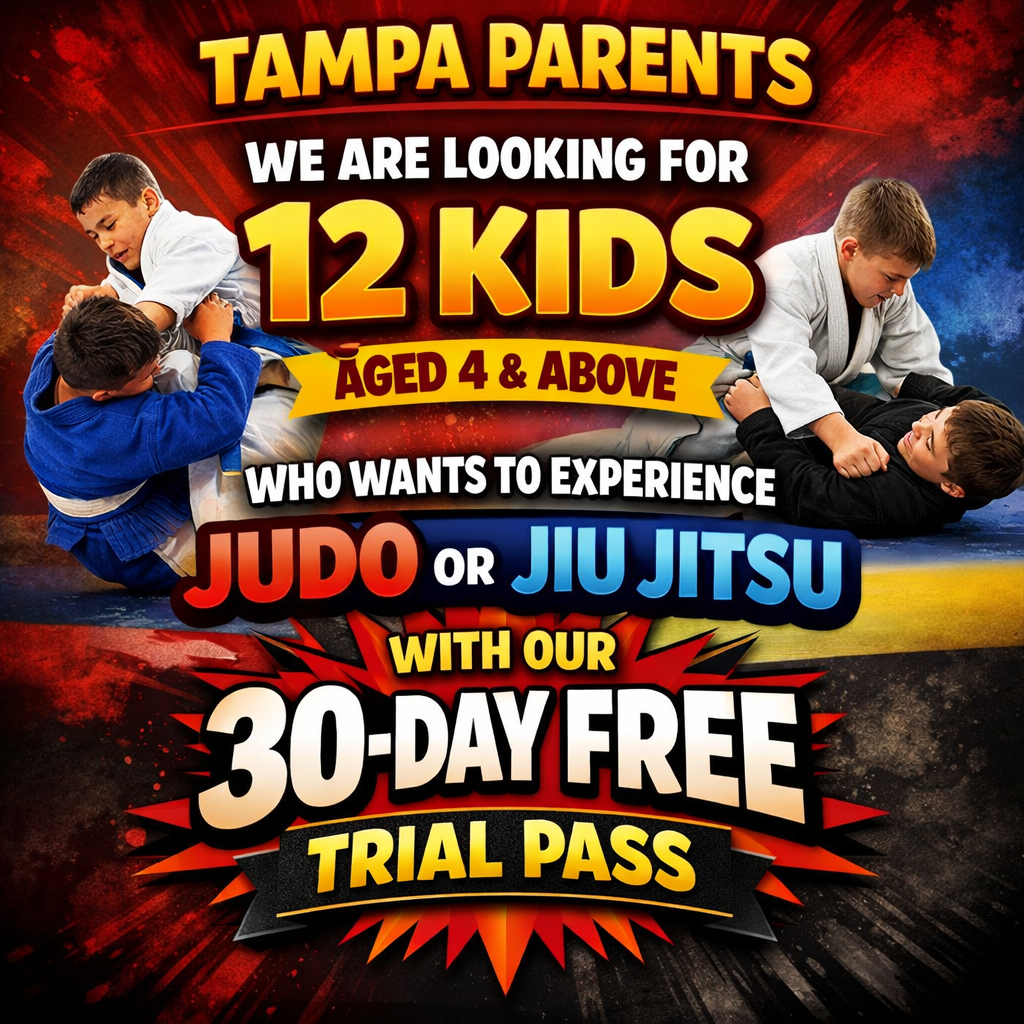 Tampa Florida Judo Facebook ad: 30-DAY FREE TRIAL for KIDS