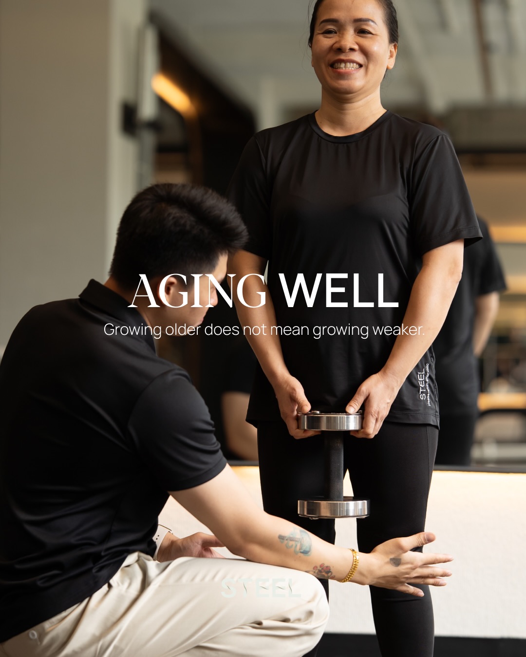 STEEL Fitness & Health Facebook ad: There’s something rarely discussed about training older…
