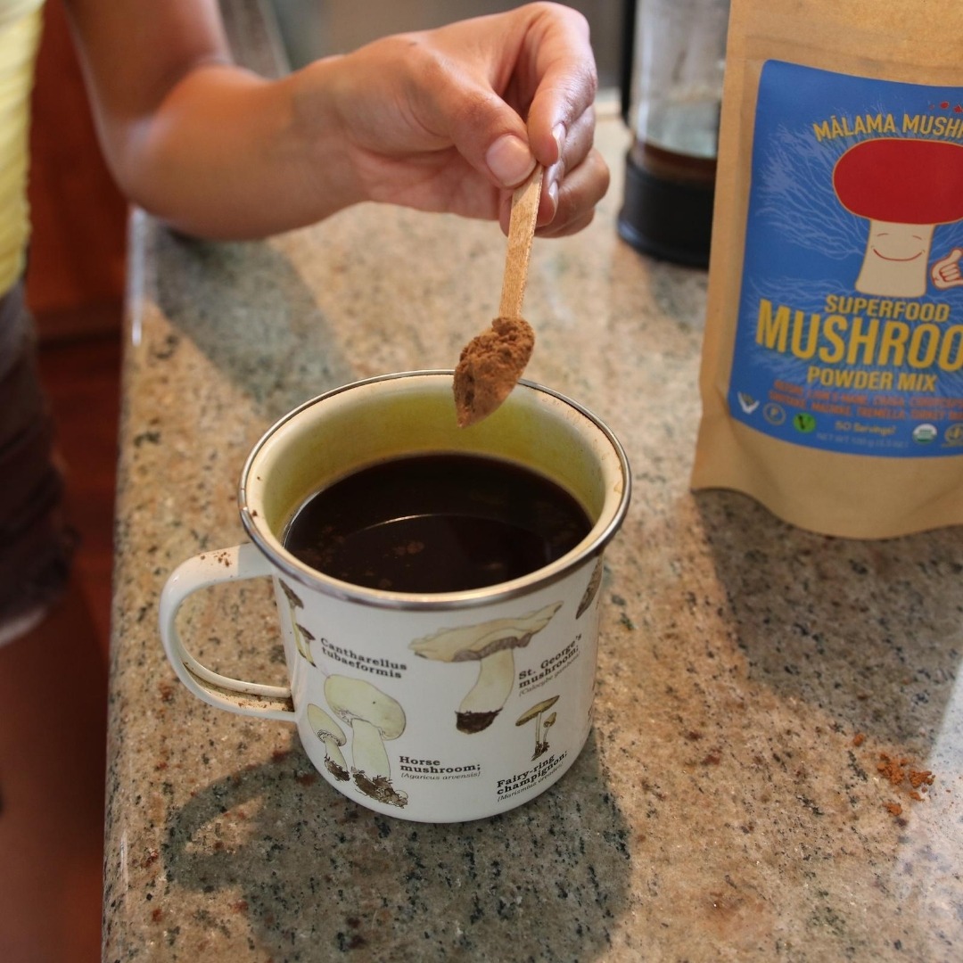 Malama Mushrooms Facebook ad