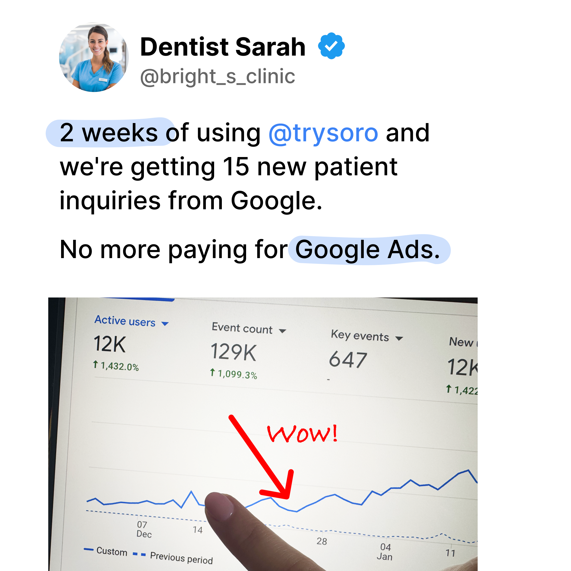 Soro SEO Facebook ad