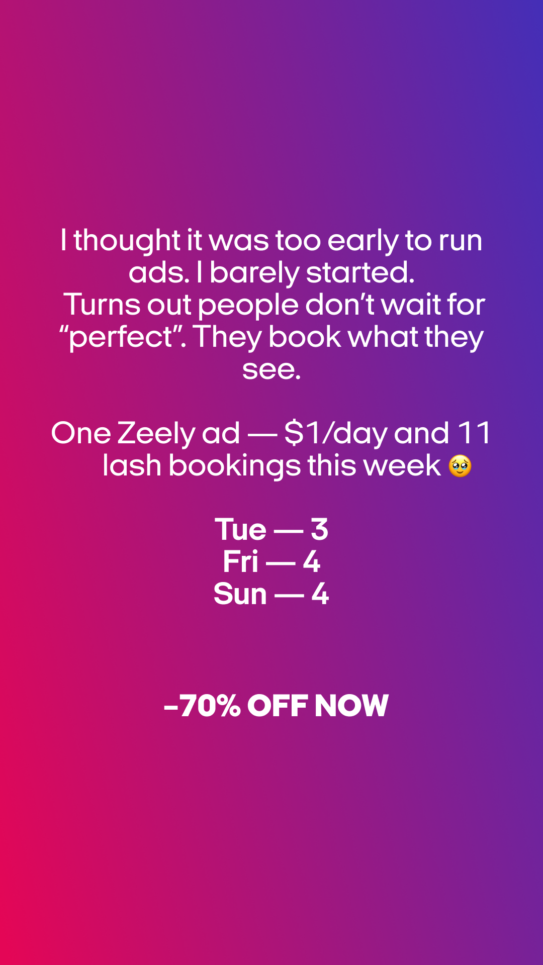 Zeely Facebook ad