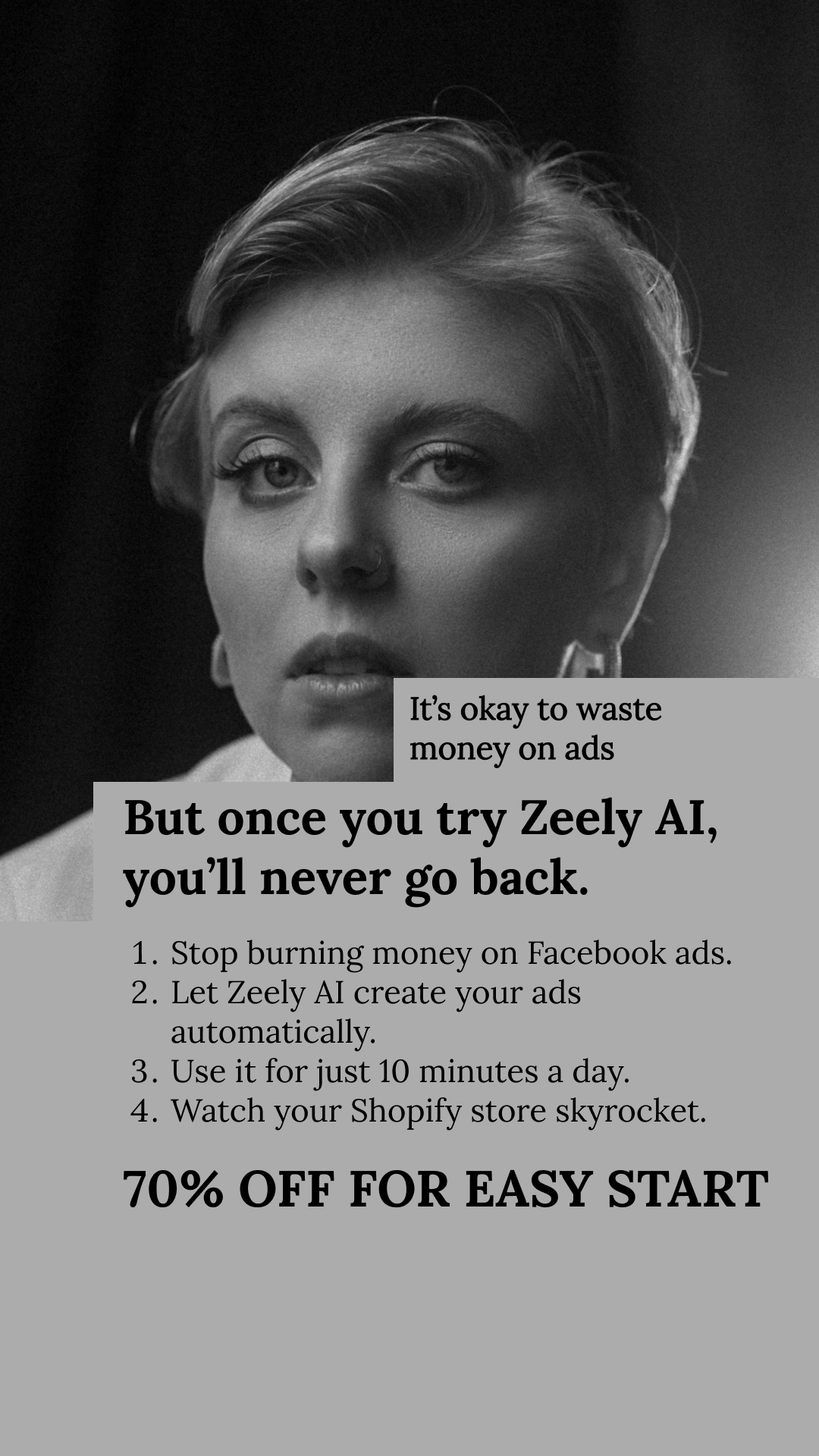 Zeely Facebook ad