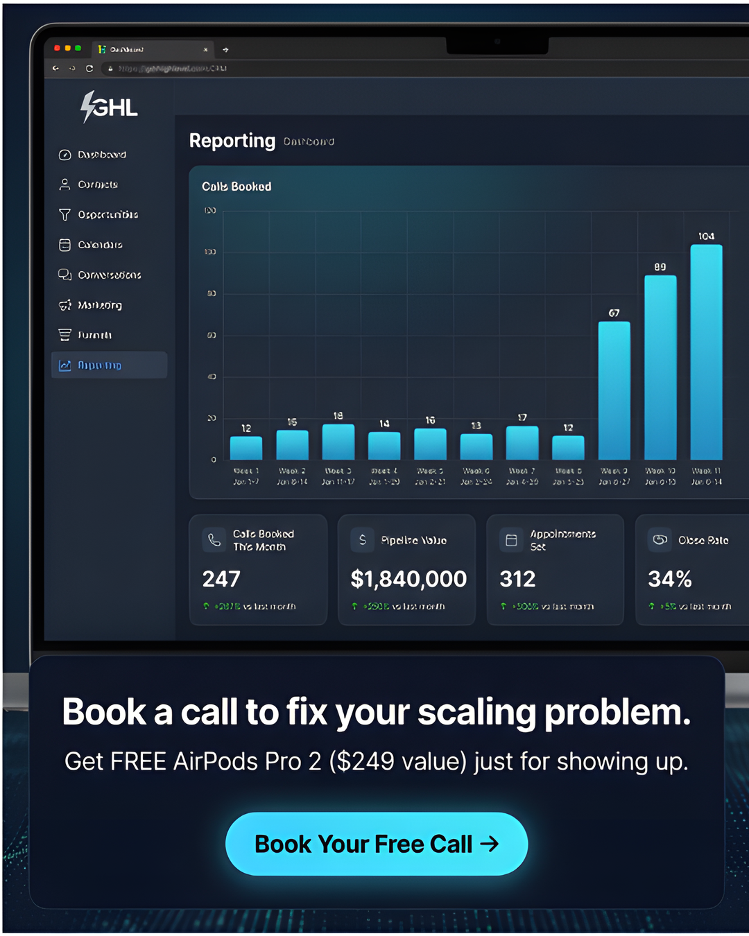 GrowRev Facebook ad: For Info Product & Education Businesses