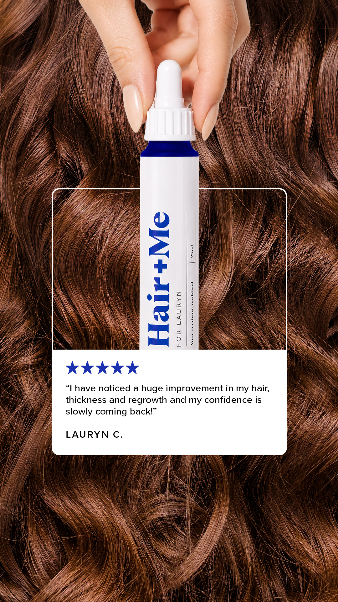 Hair + Me Facebook ad