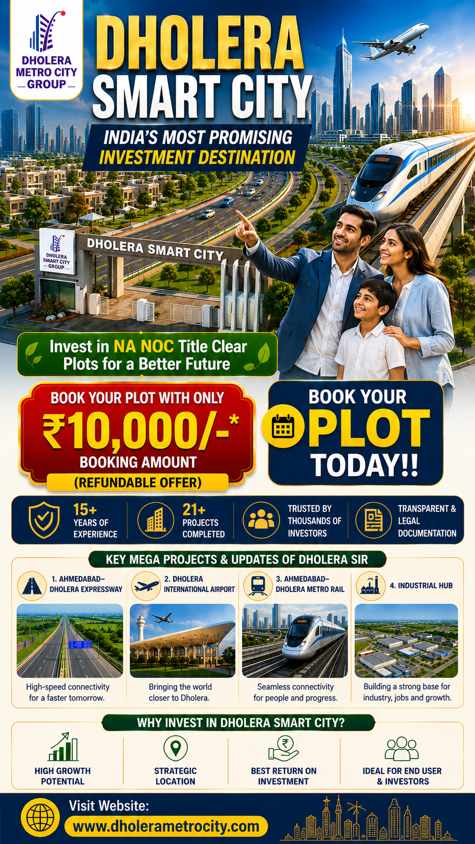 Dholera Metro City Group Facebook ad from Jun 3, 2026
