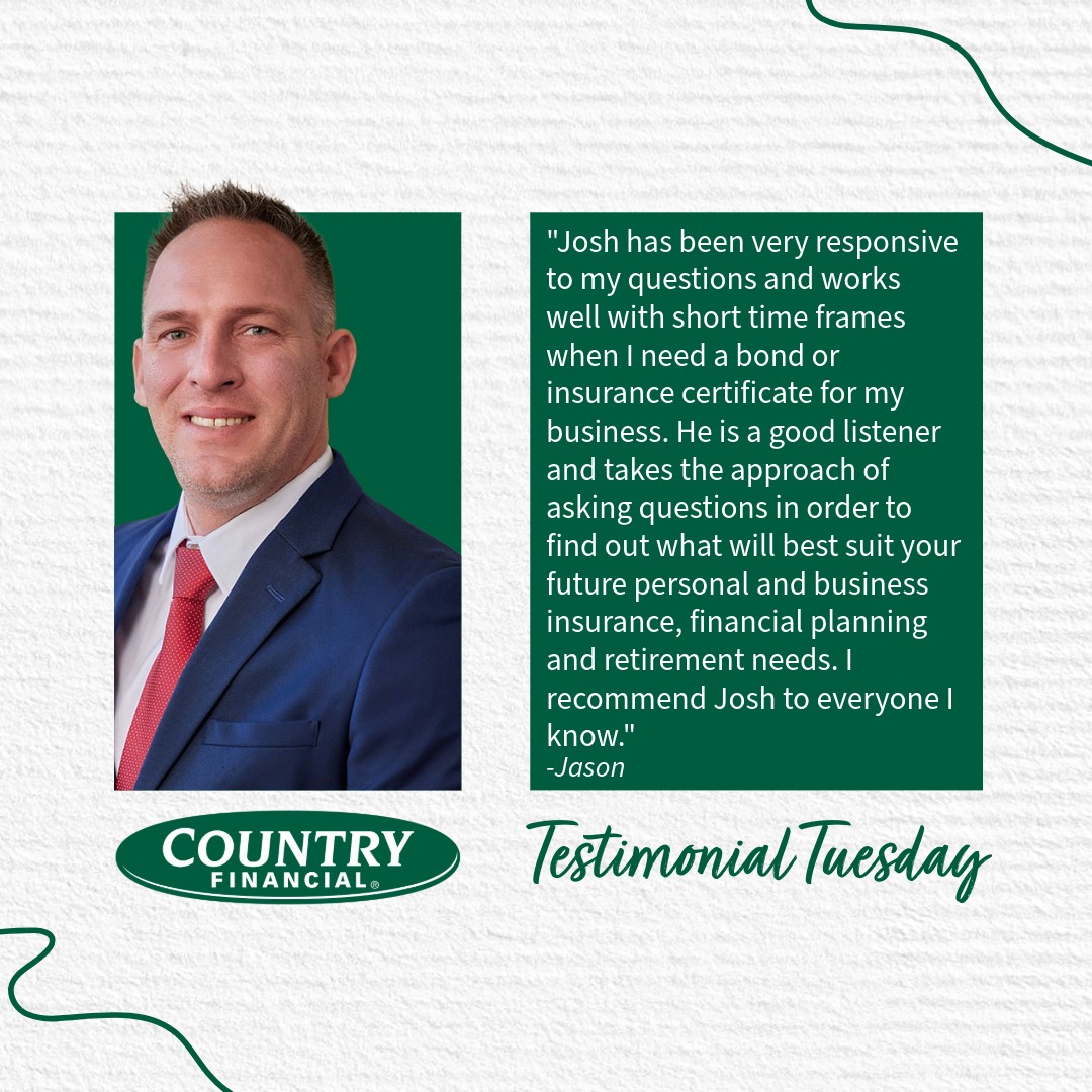 Josh Jackson - Country Financial Facebook ad: Thank you for taking the time to share…