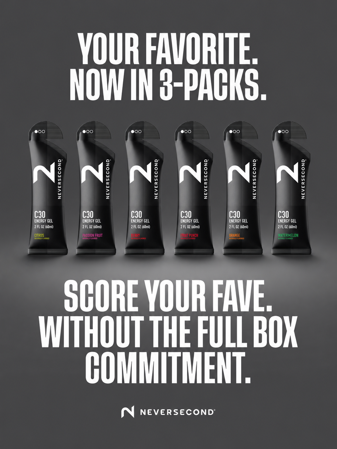 Neversecond Facebook ad