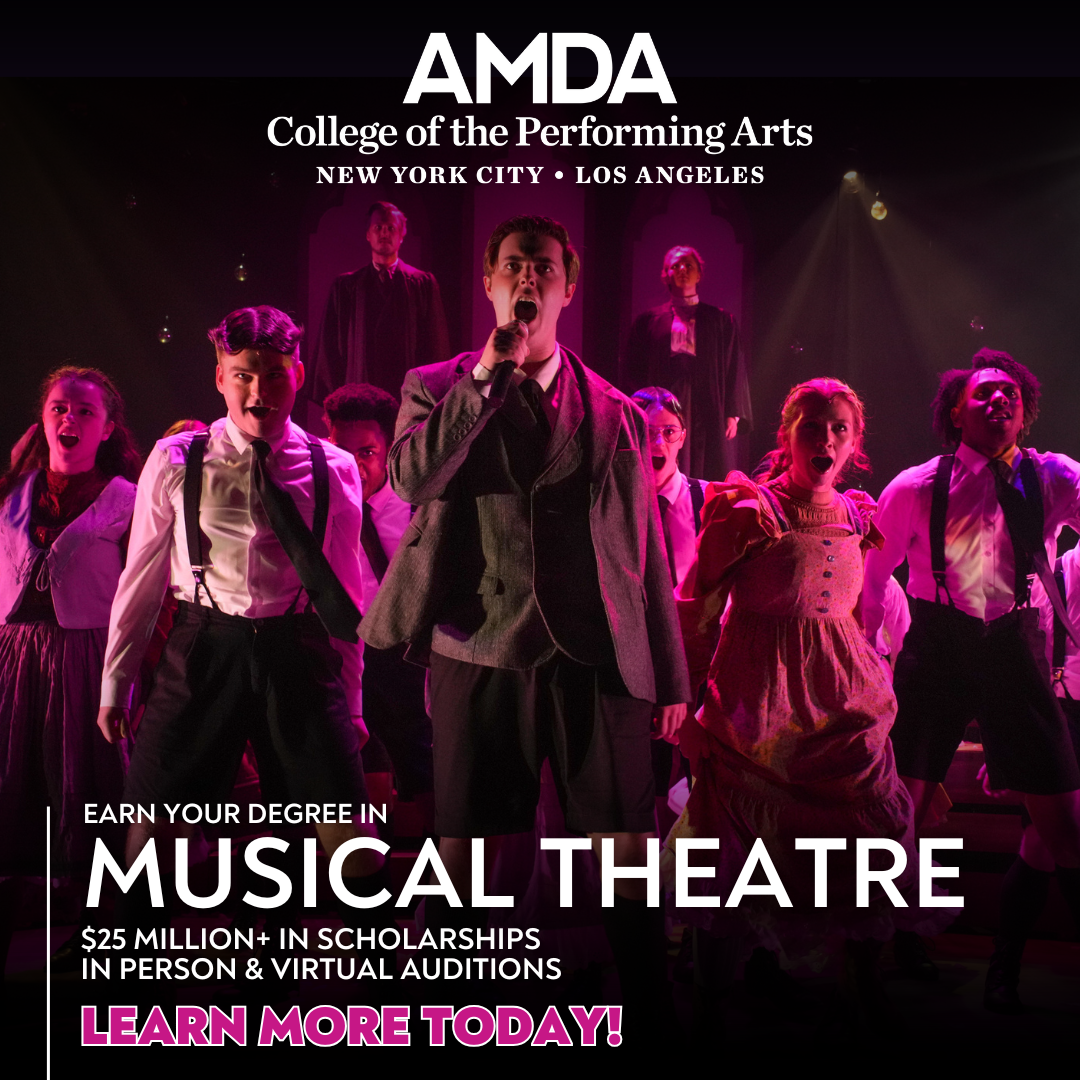 AMDA College Facebook ad: Train at AMDA