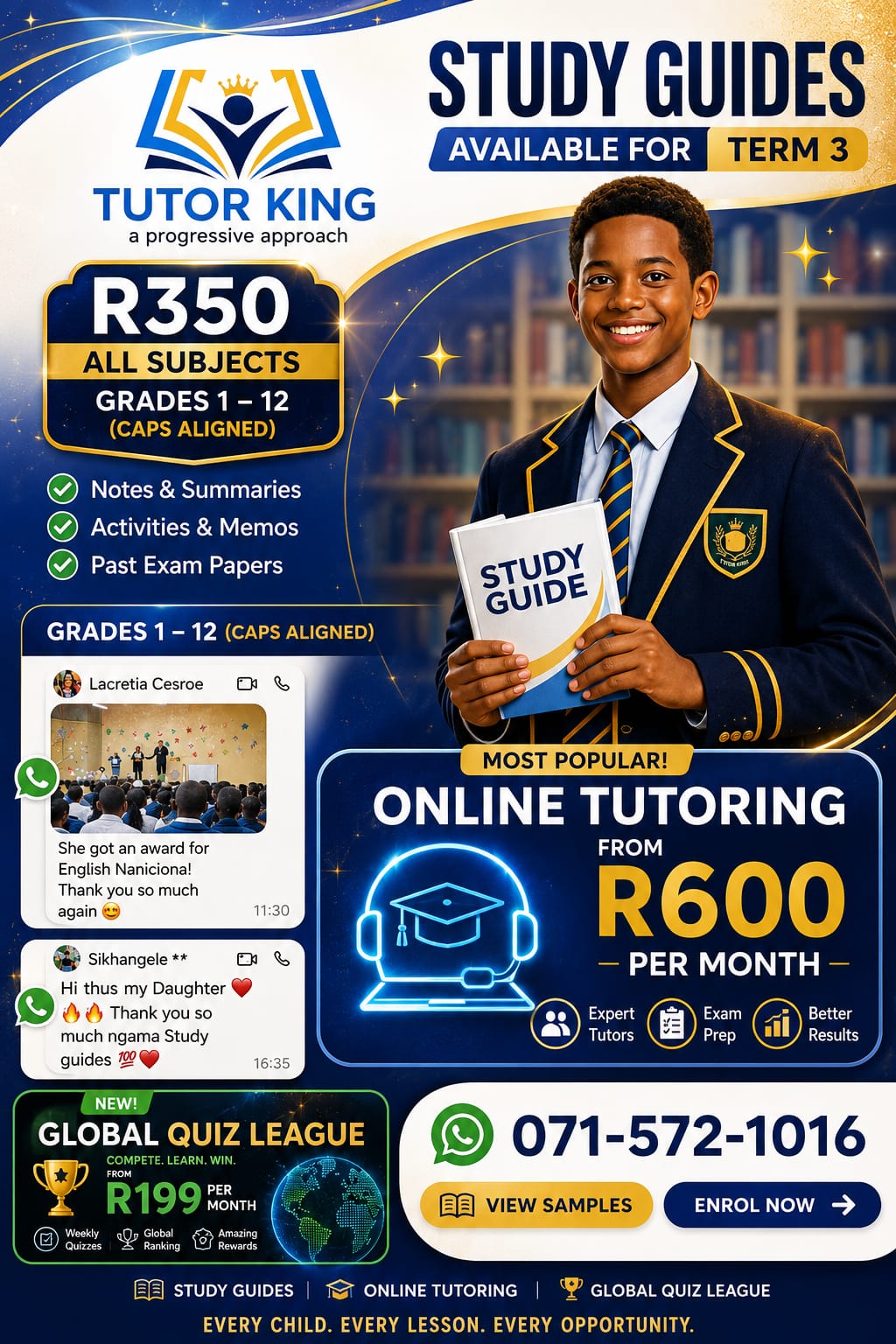 Peer to Peer Academy Tutoring Services Facebook ad: Don't just study.