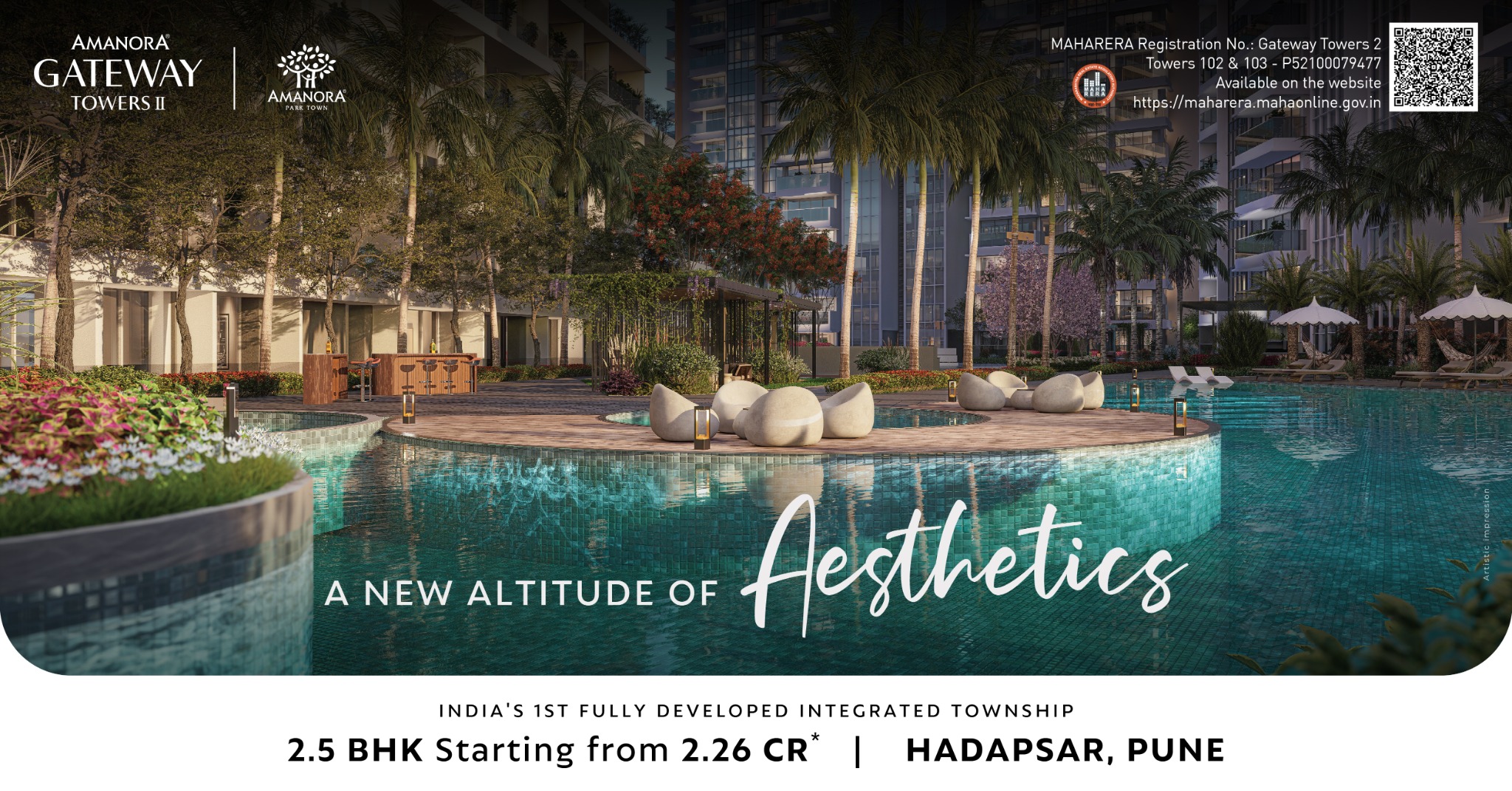 Amanora Park Town Facebook ad