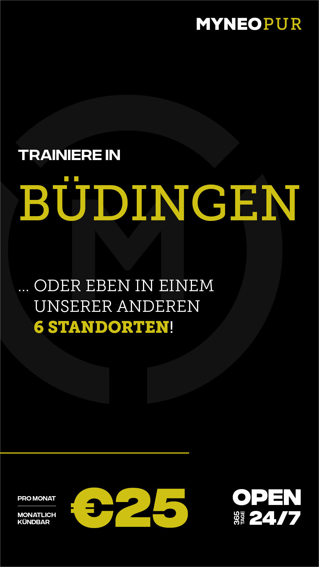 MYNEO PUR Büdingen Facebook ad from Jan 14, 2025