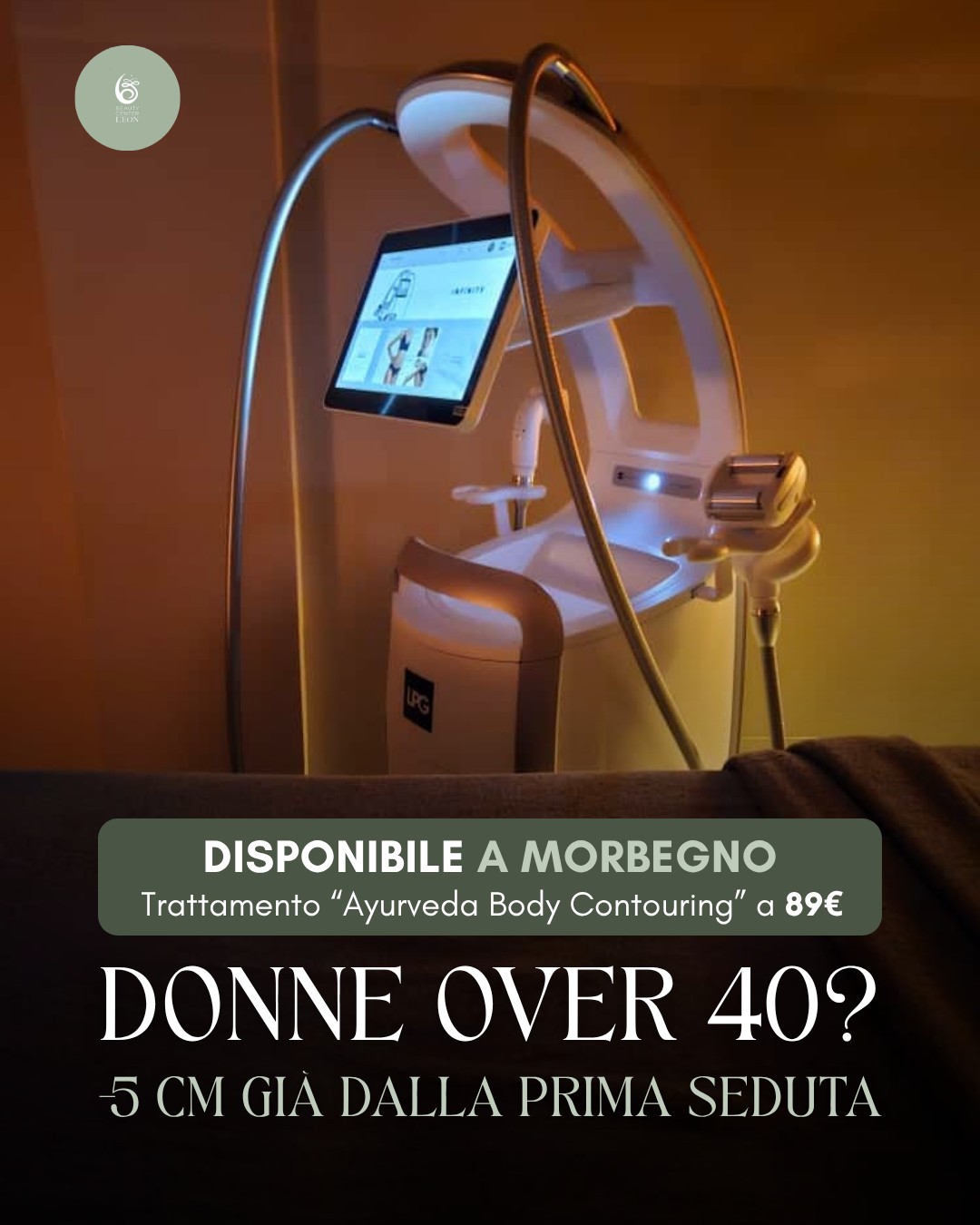 L'EON Beauty Spa Facebook ad: Perdi fino a 5 cm dalla prima seduta