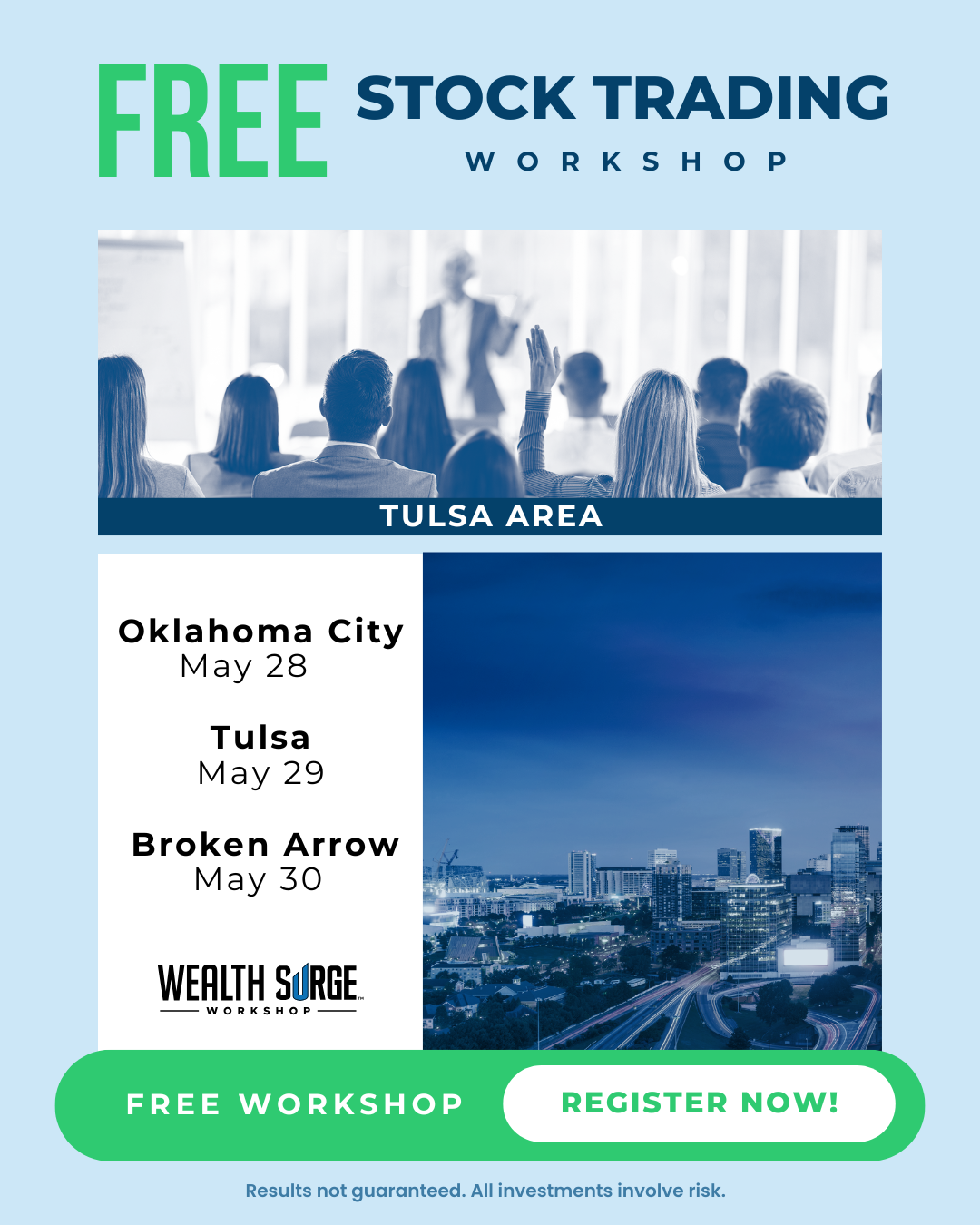 Wealth Surge Workshop Facebook ad