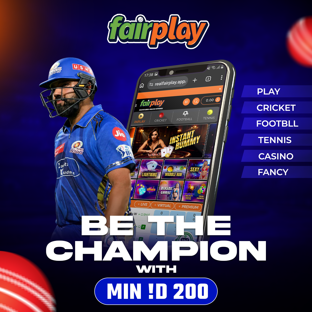 Fairplay.in Facebook ad: Index