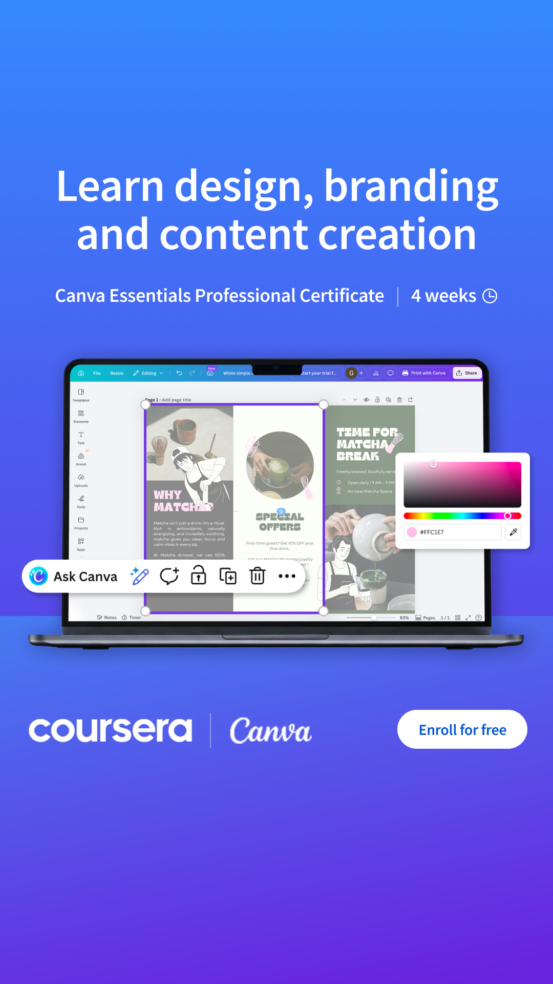 Coursera Facebook ad