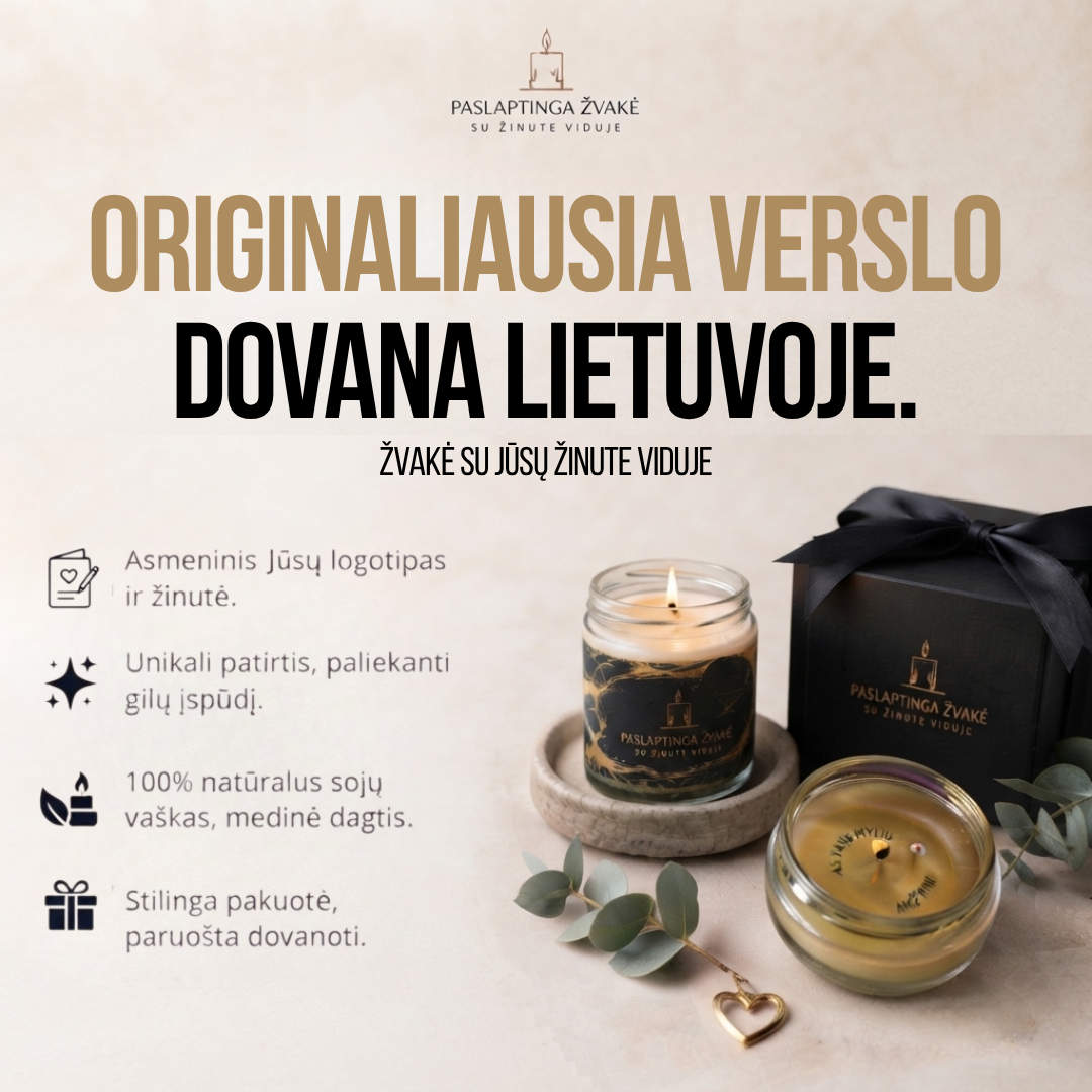 Paslaptinga Žvakė Facebook ad: Verslo dovana su slapta žinute viduje