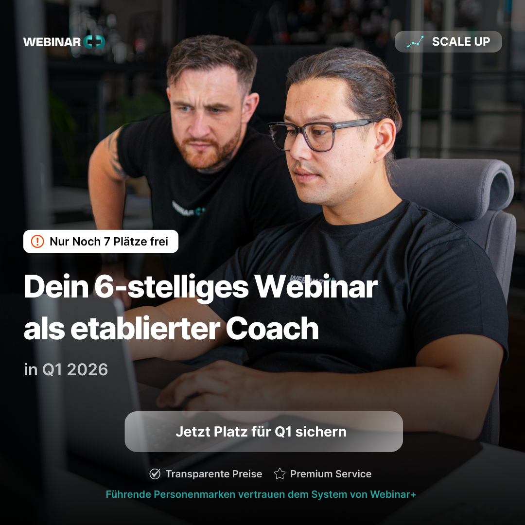 Webinarplus Facebook ad: Wie Top-Coaches 2026 mit einem einzigen Webinar-System…