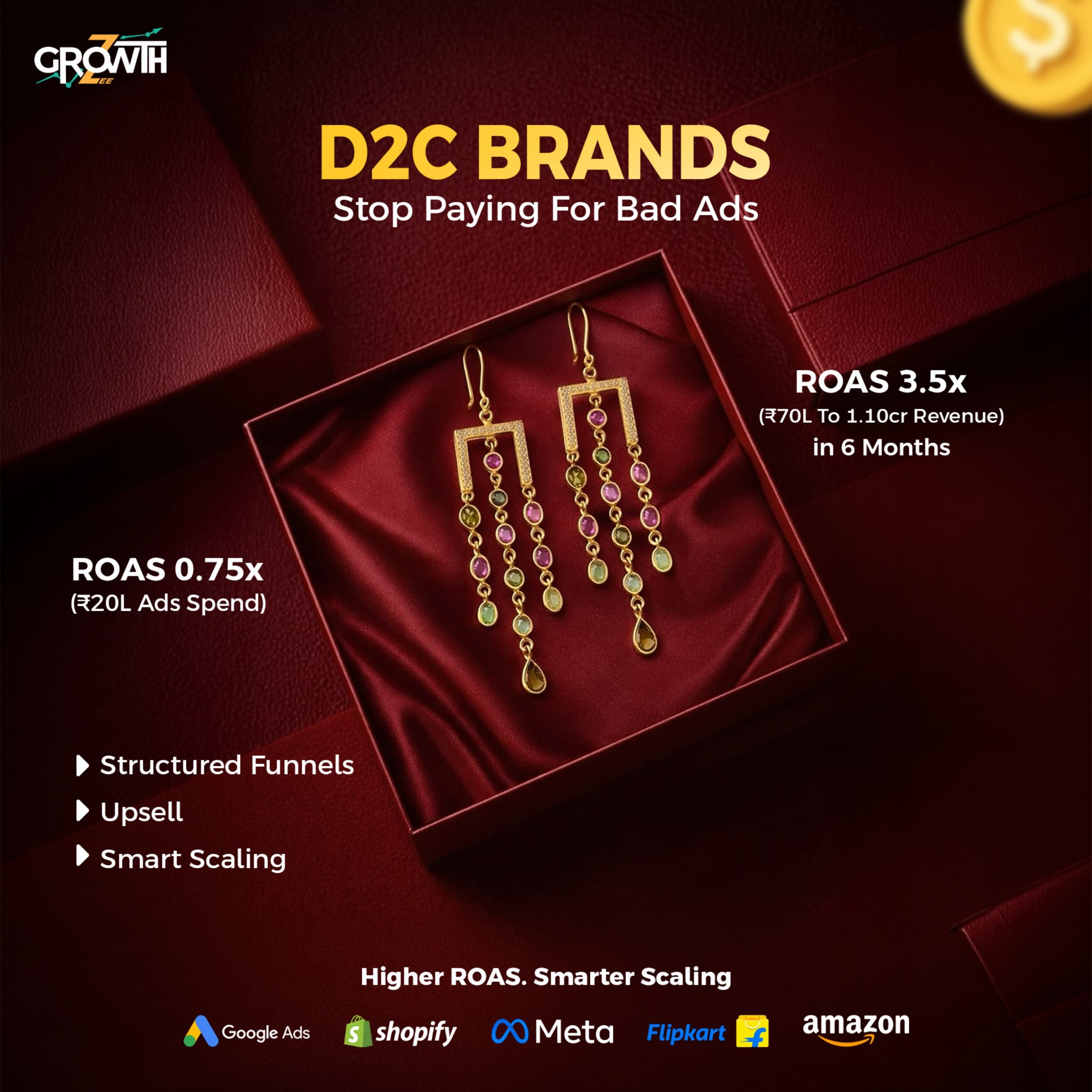 Growthzee Facebook ad: Chat with us