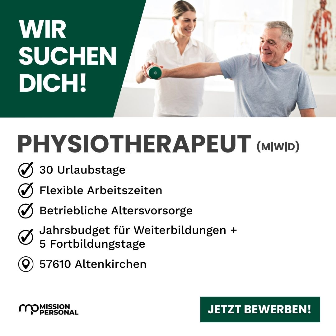 Mission Personal Facebook ad: Physiotherapeut (m/w/d) gesucht!