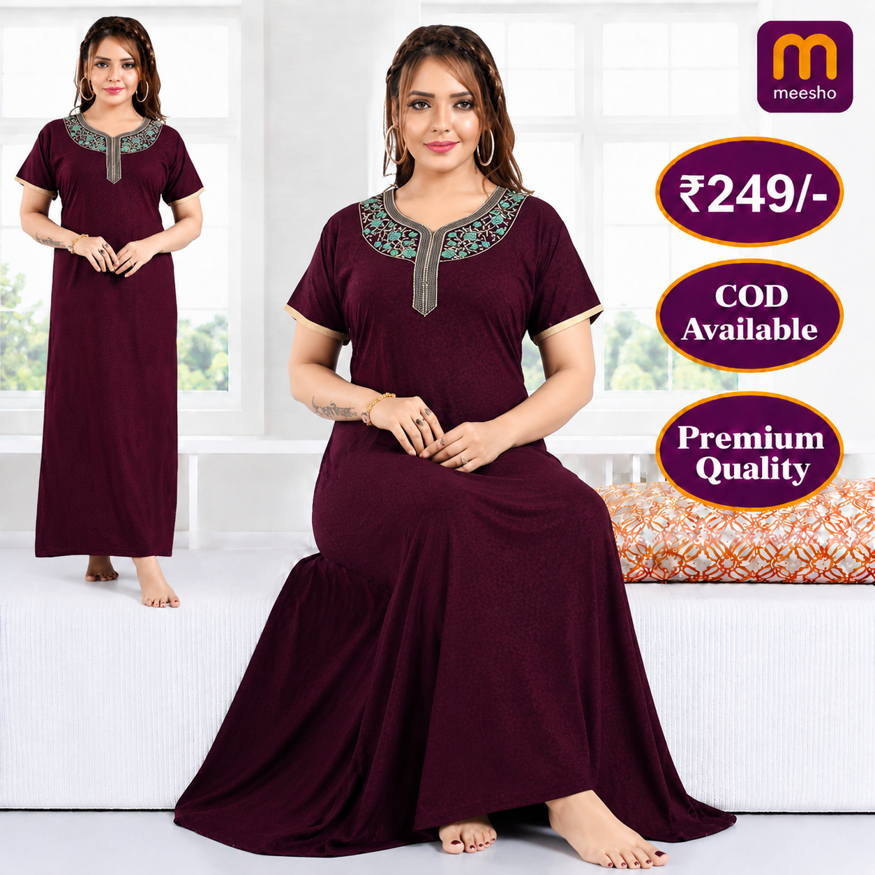 Rare Looking Facebook ad: Women's Stylish Cotton Nighty