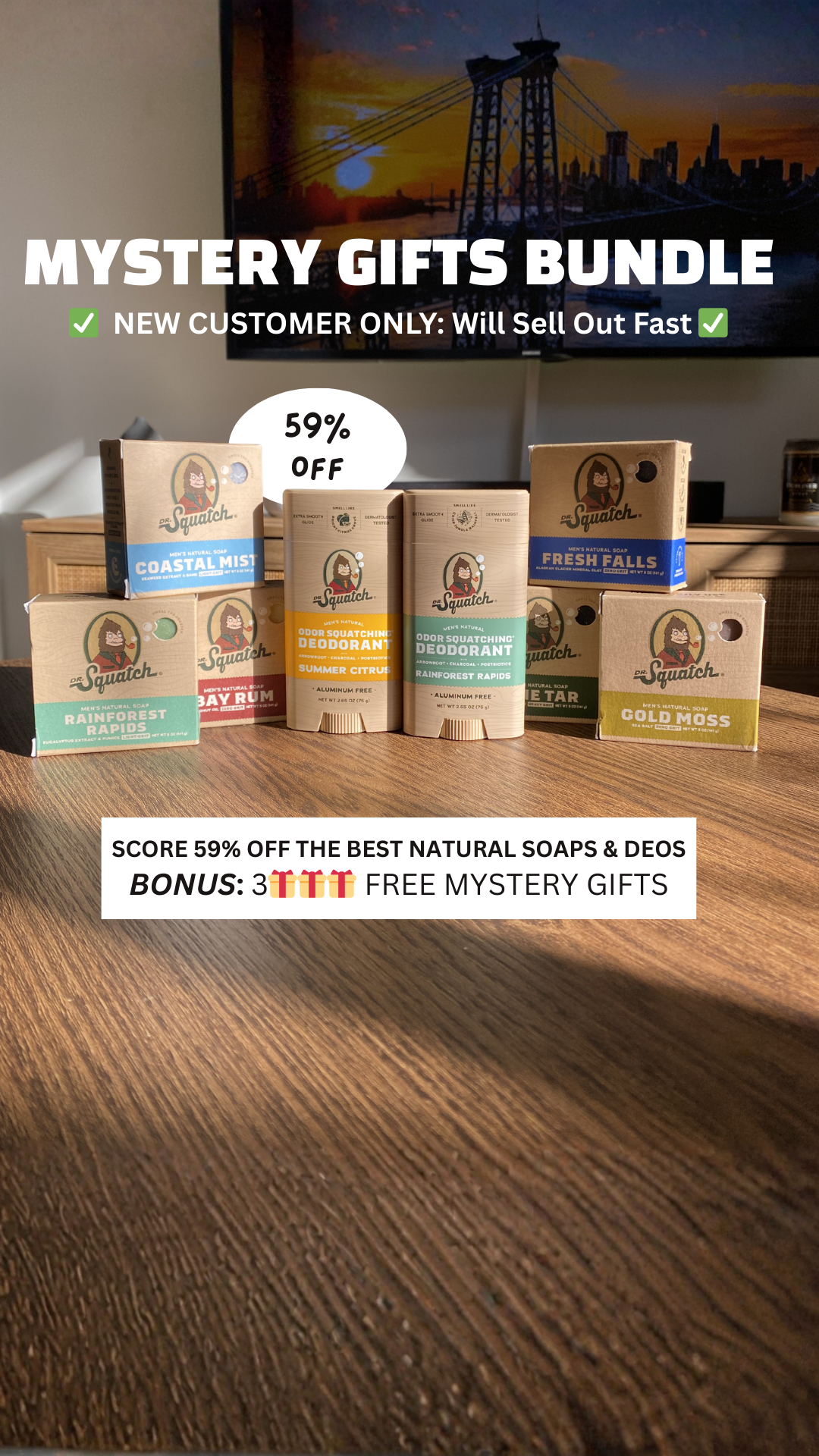 Dr. Squatch Facebook ad