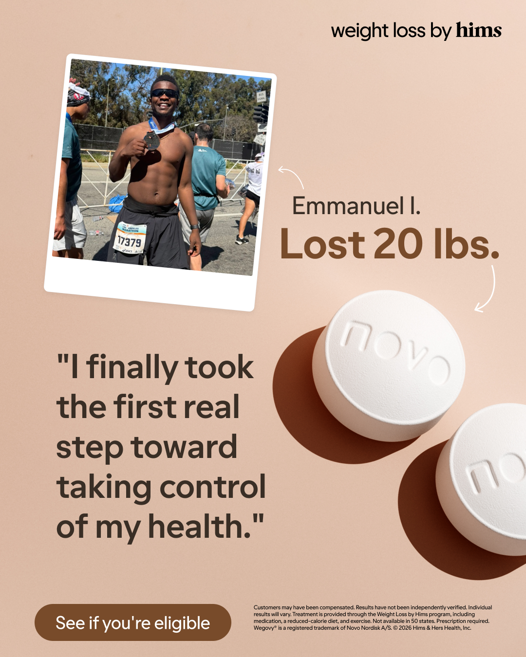 hims Facebook ad: Get Started Today