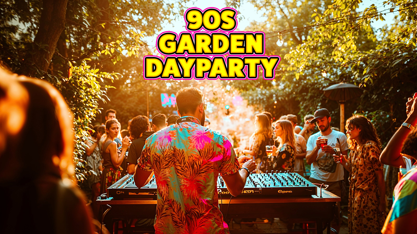 Garden Day Party Facebook ad: 90s Garden Day Party: Newcastle