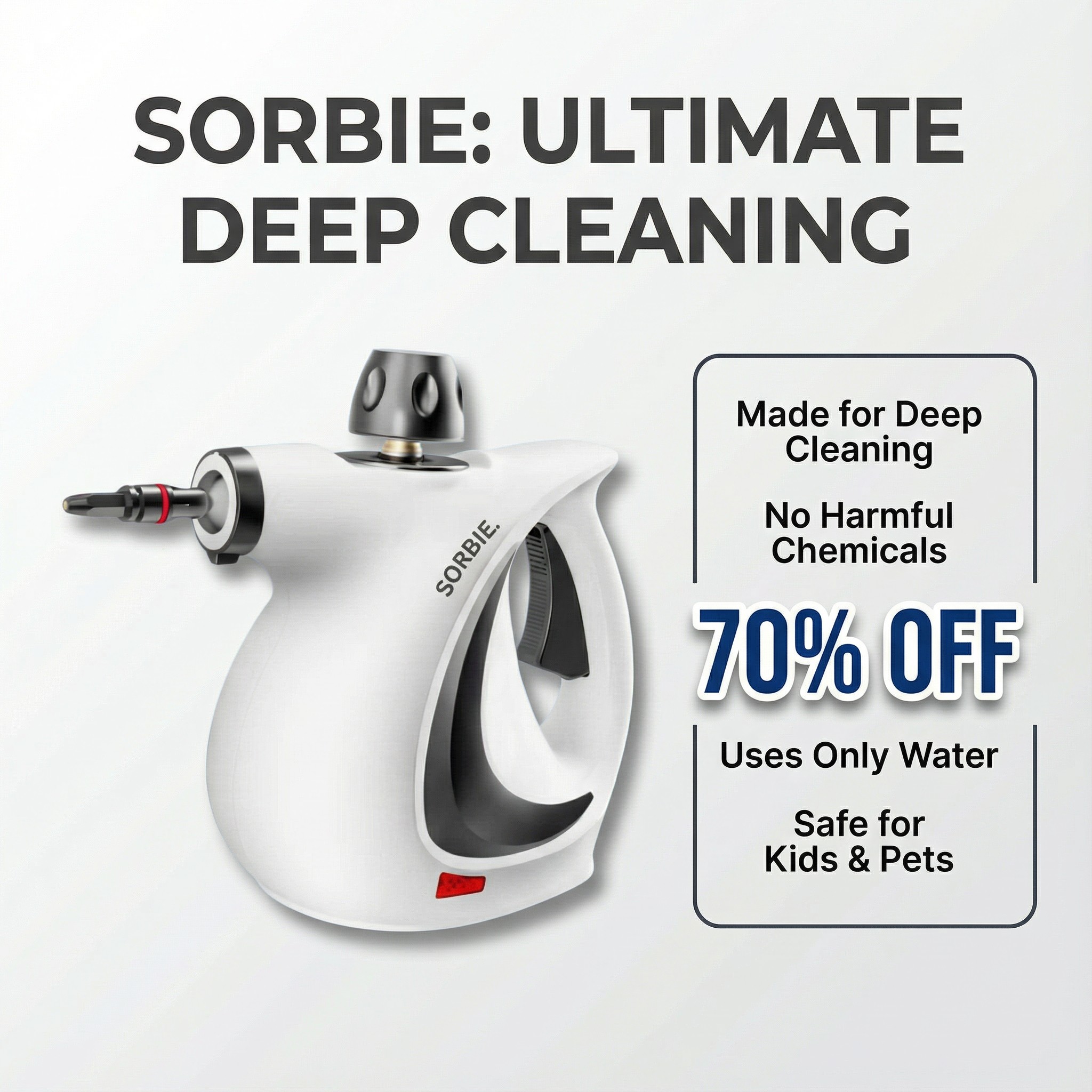 SORBIE. Facebook ad: Save Time Cleaning, No More Scrubbing