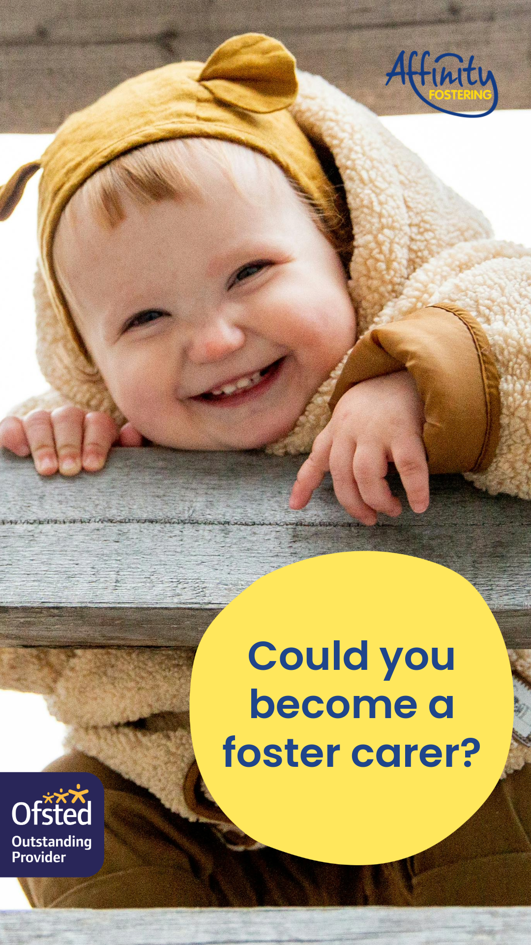 Affinity Fostering Services Facebook ad from Sep 29, 2025