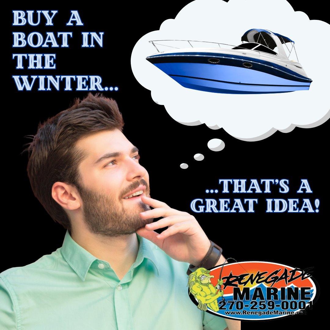 Renegade Marine & Outdoor Center Facebook ad: Find the boat you want NOW.and at a great price!