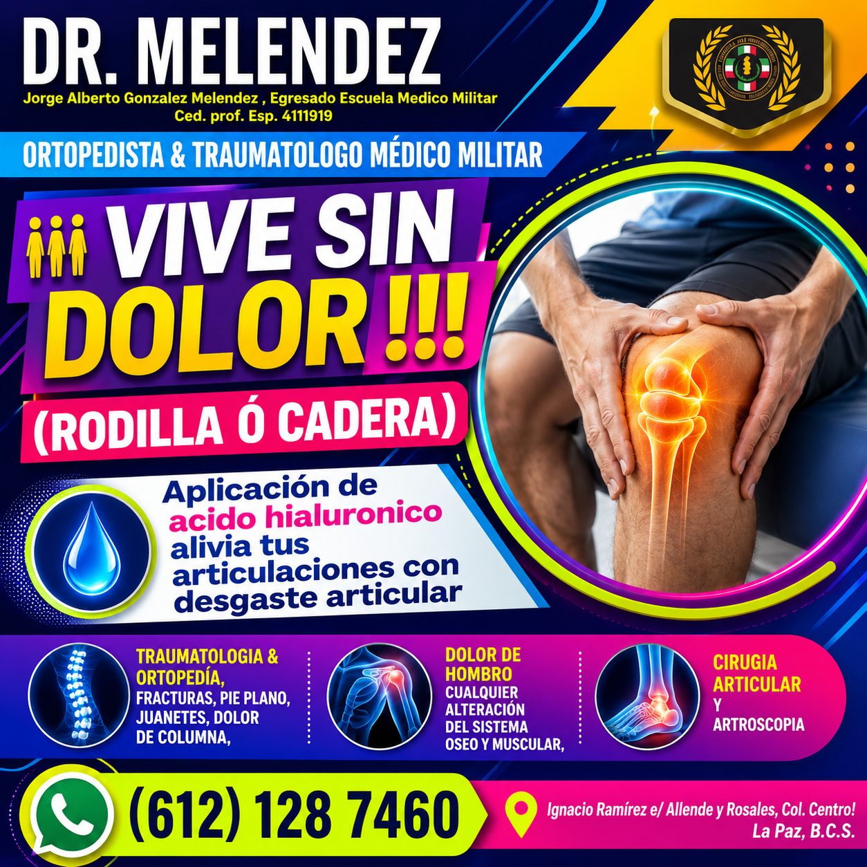 Dr. Meléndez Ortopedista Y Traumatologo Militar Facebook ad: Información GRATIS!