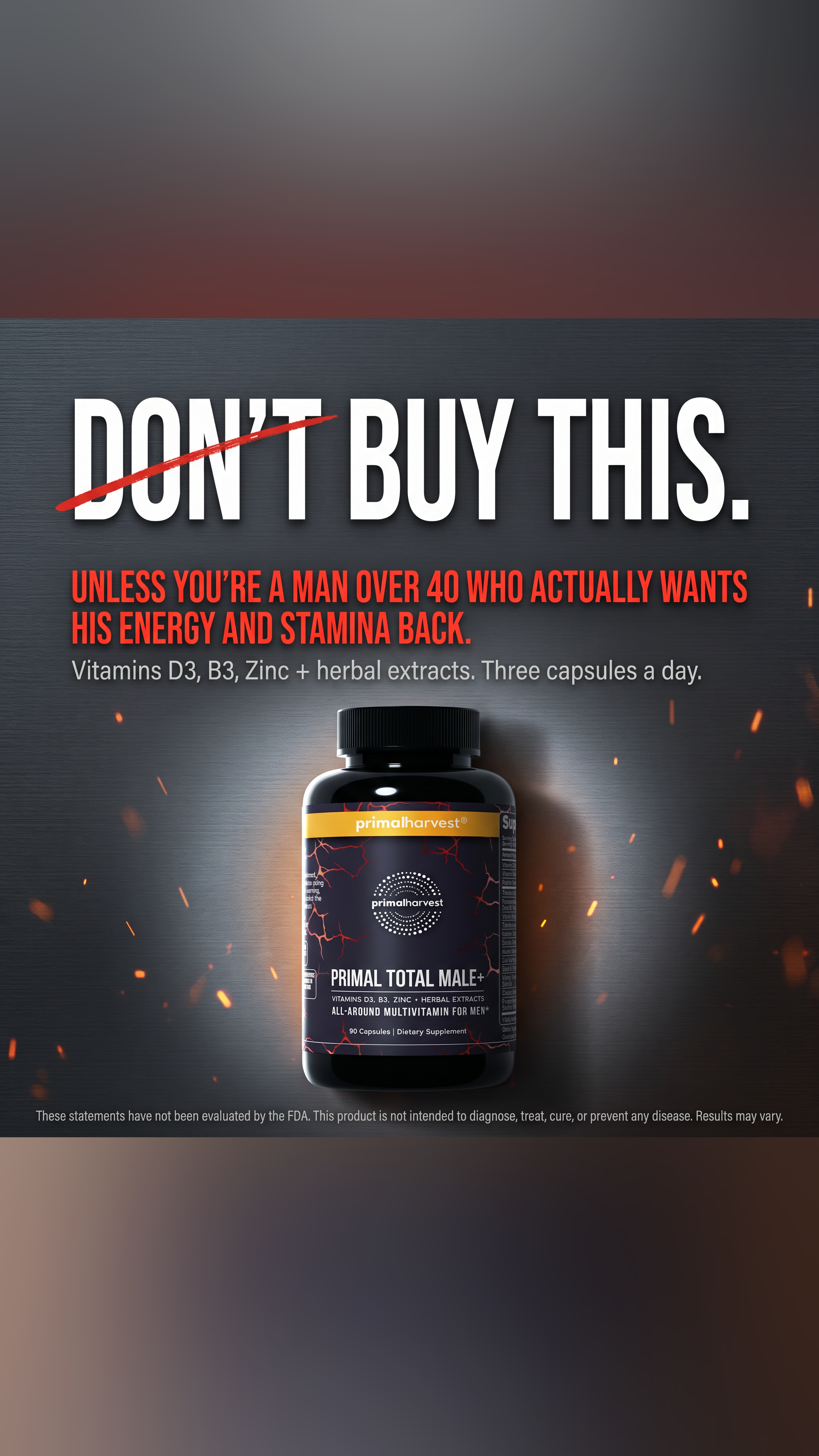 Primal Harvest Facebook ad: Support Healthy Hormone Levels