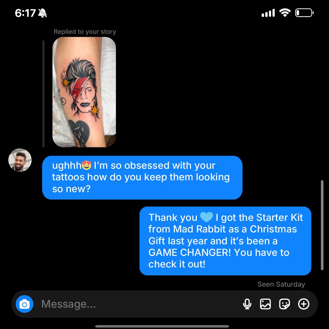 Mad Rabbit Tattoo Facebook ad