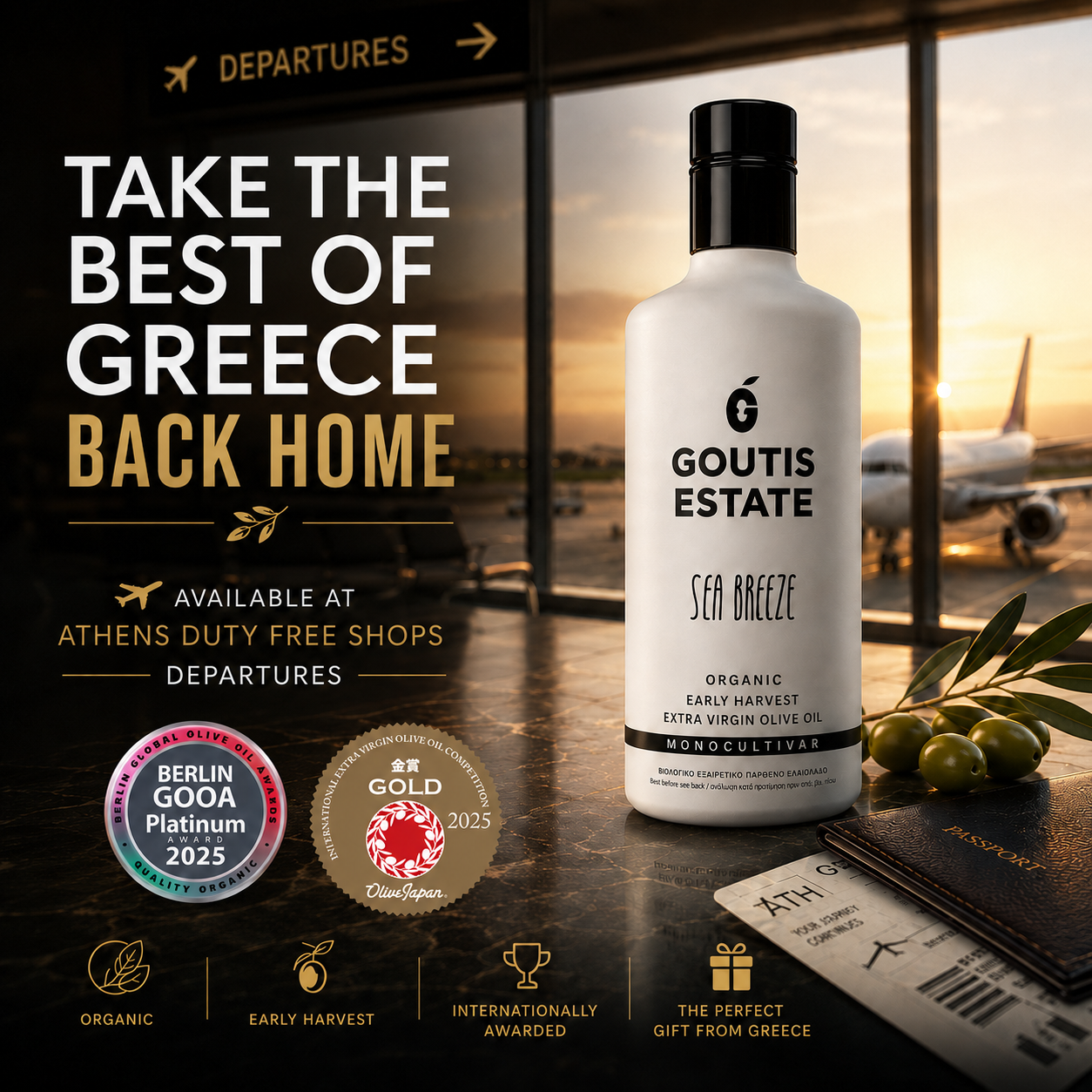 Goutis Estate Olive Oil Facebook ad