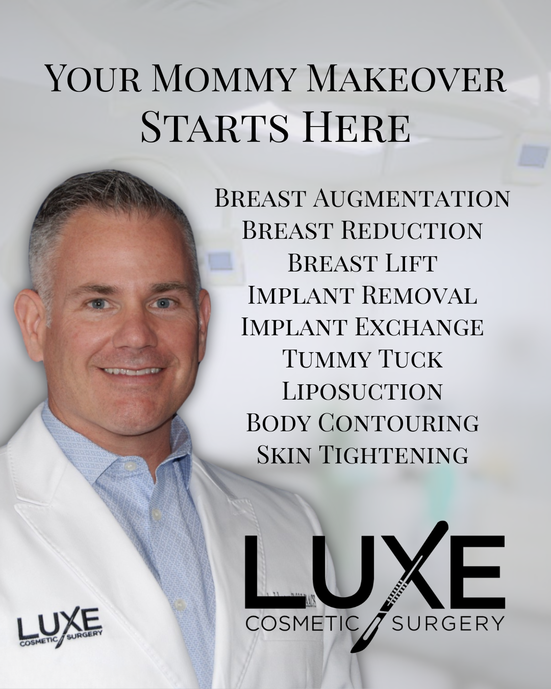 Luxe Cosmetic Surgery Facebook ad: You deserve to feel confident in your skin.