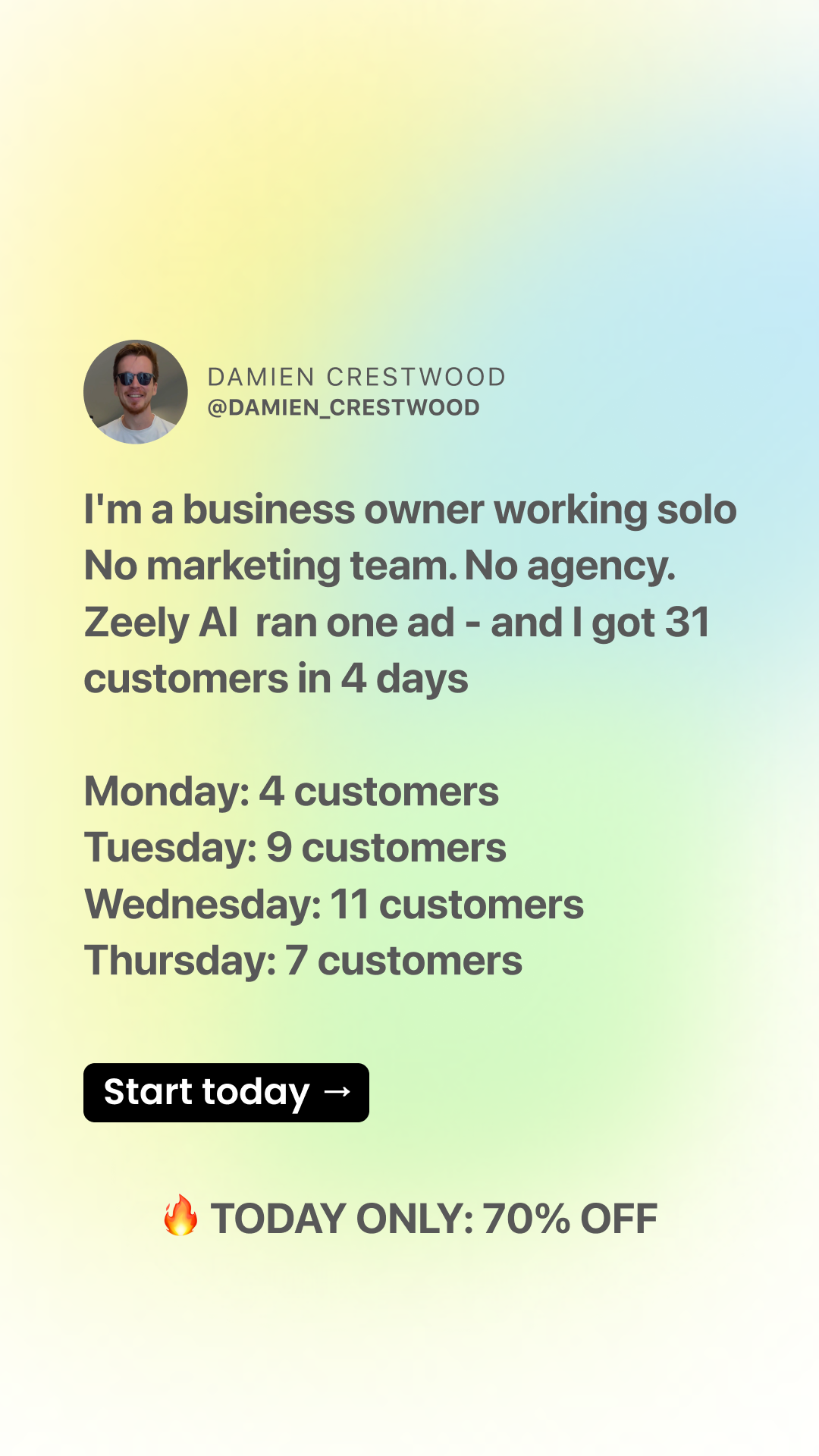 Zeely Facebook ad