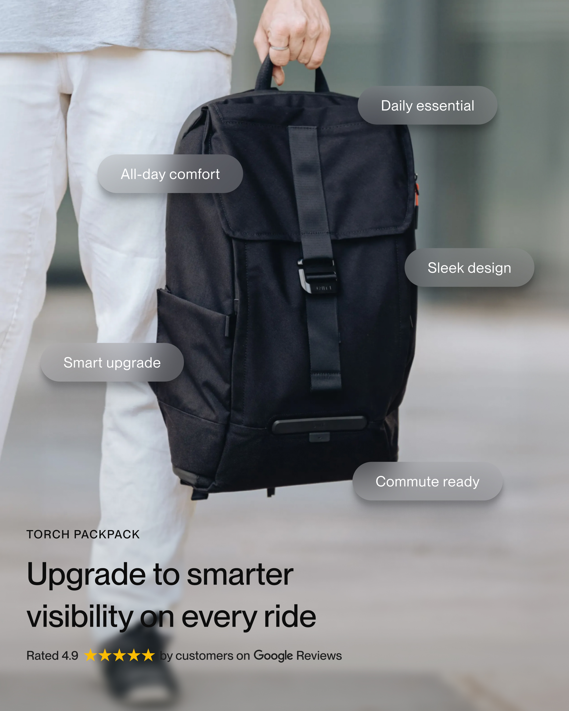 AURA Smart Cycling System by UNIT 1 Facebook ad: Ultimate Commuter's Backpack