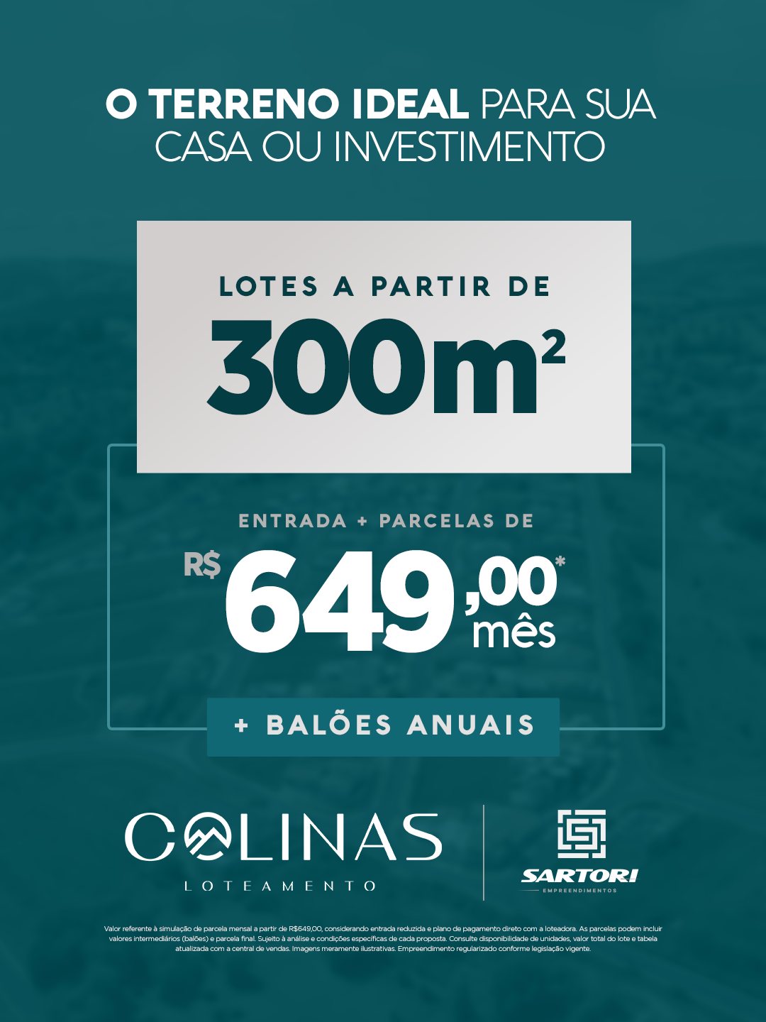 Sartori Empreendimentos Facebook ad: O terreno ideal para sua casa ou investimento…