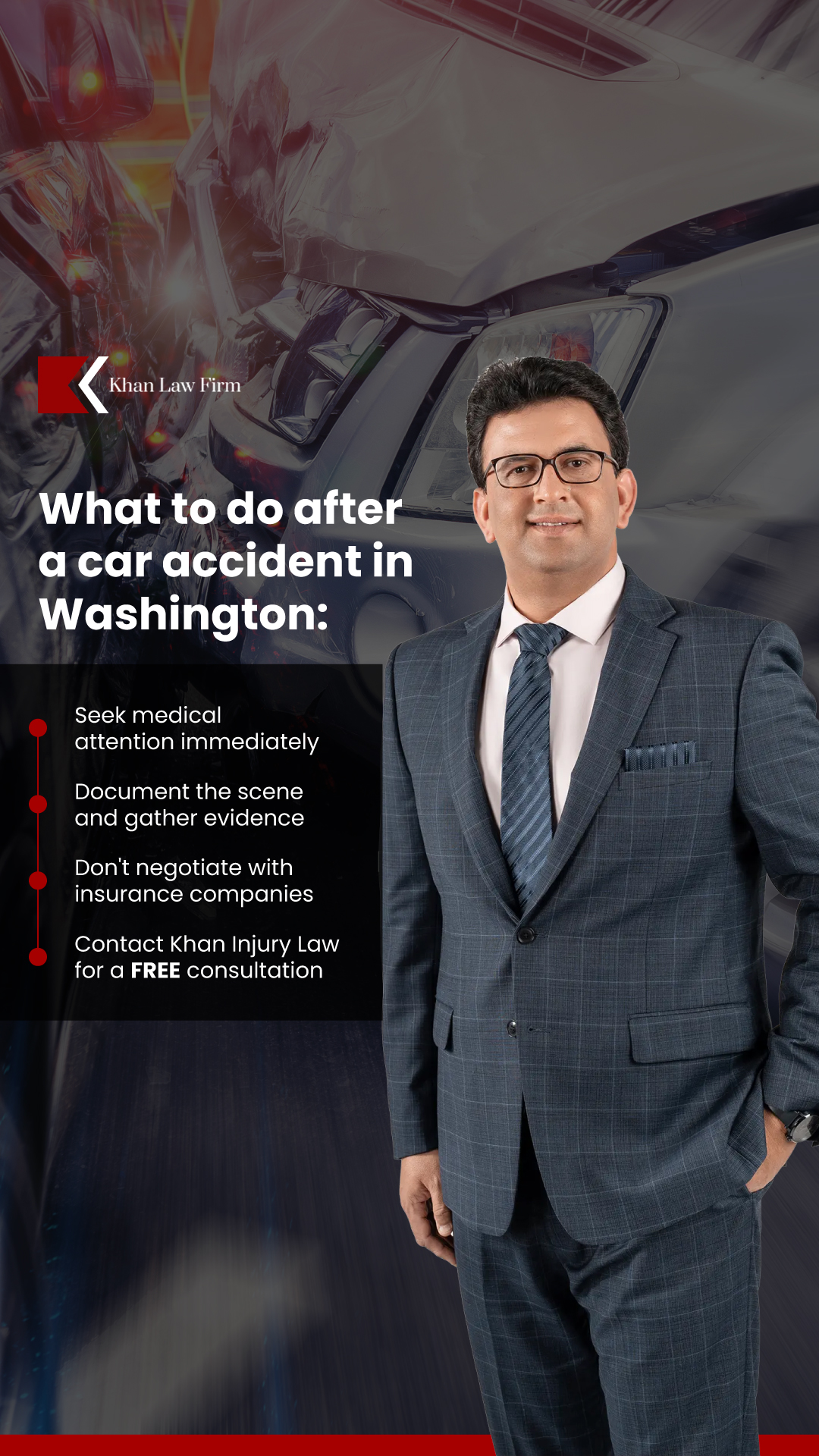 Khan Injury Law Facebook ad from Apr 17, 2026