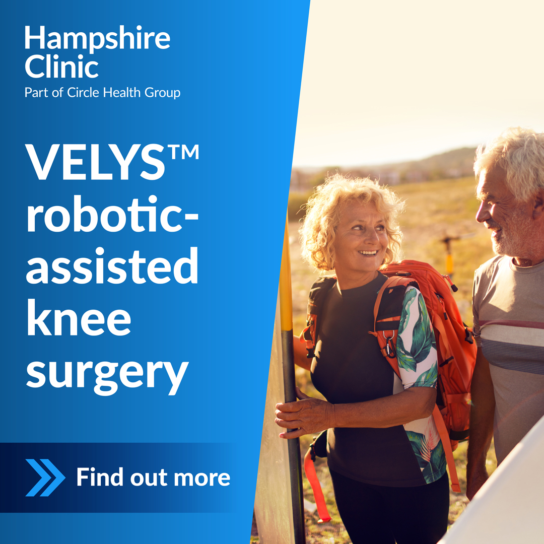 The Hampshire Clinic Facebook ad: Powered by VELYS Technology